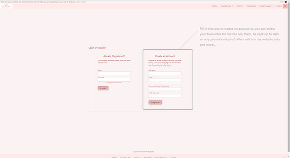 Create an account step 2